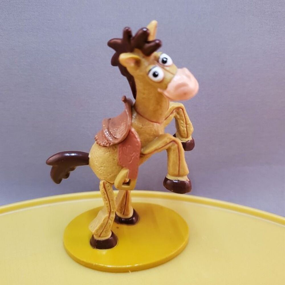Bullseye Horse Pvc Figure Rearing Up Toy Story Brown Base Cake Topper 4 inch